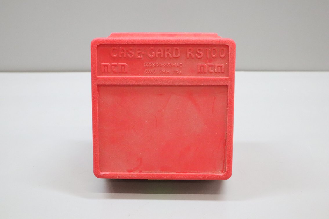 .222 / .223 / .222 Mag MTM Case-Gard RS100 Ammo Box with Rifle Cartridges
