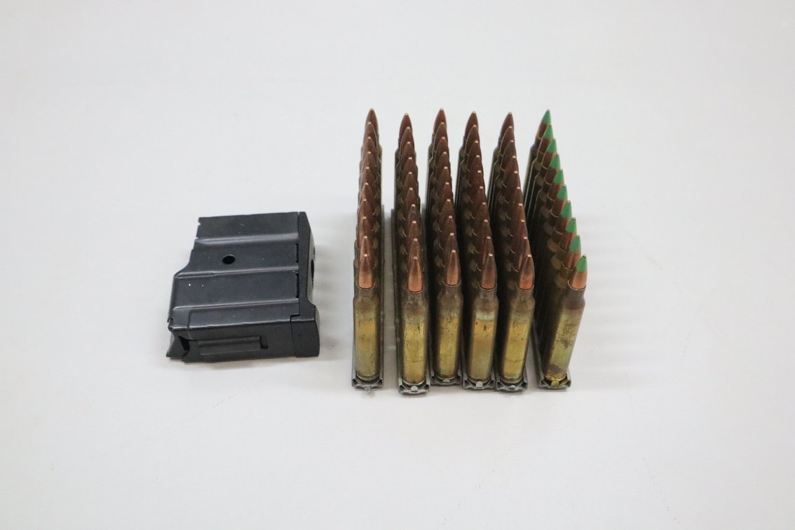 Rifle Magazine and 60 Rounds on Stripper Clips