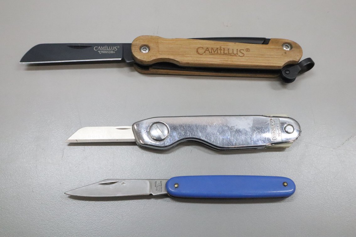 3 Folding Pocket and Utility Knives