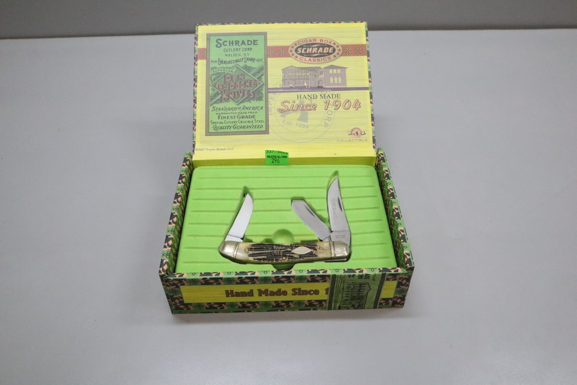 Schrade Cigar Box Classics Tobacco Folding Pocket Knife