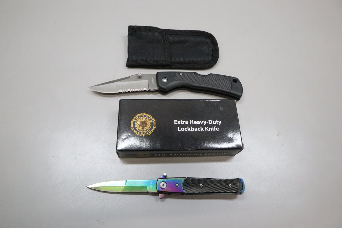 Maxam Marines and TAC-FORCE Milano Folding Pocket Knives - 2 Pieces