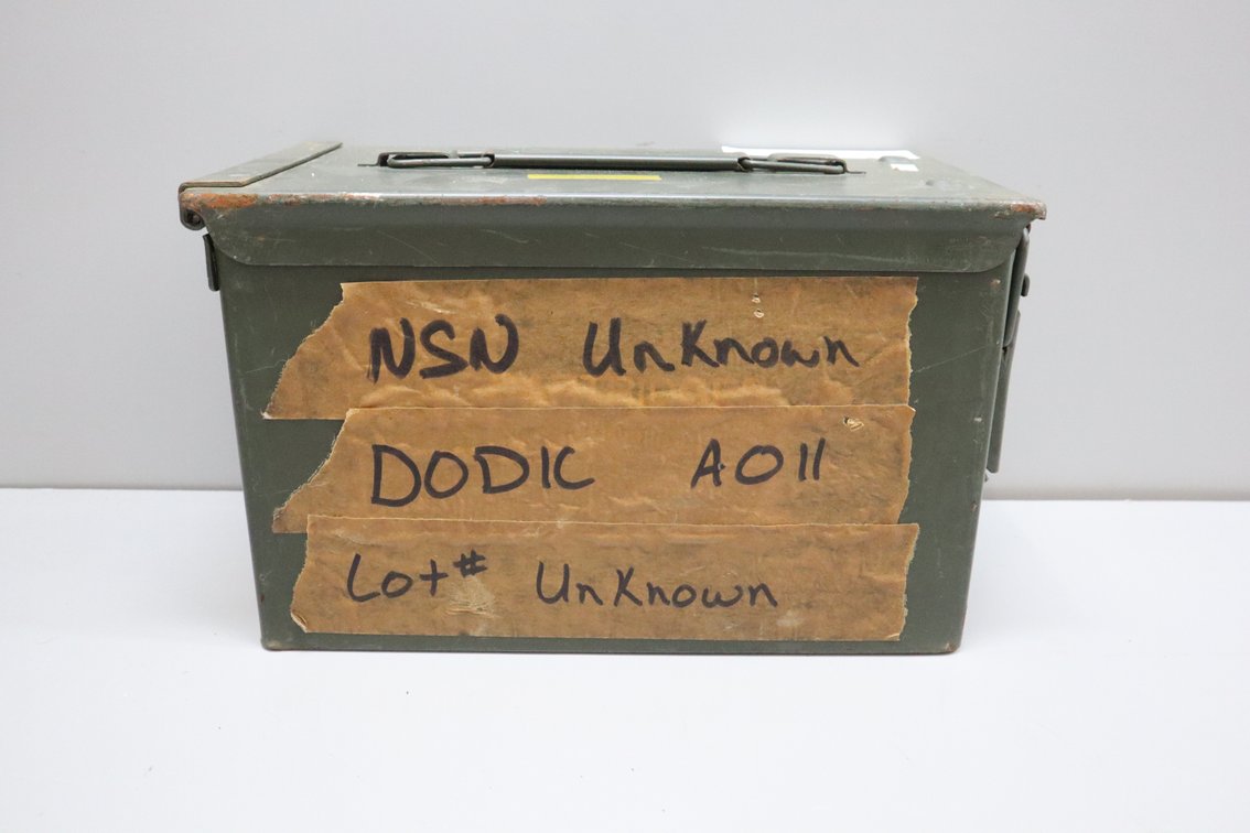 Olive Drab Metal Ammunition Can