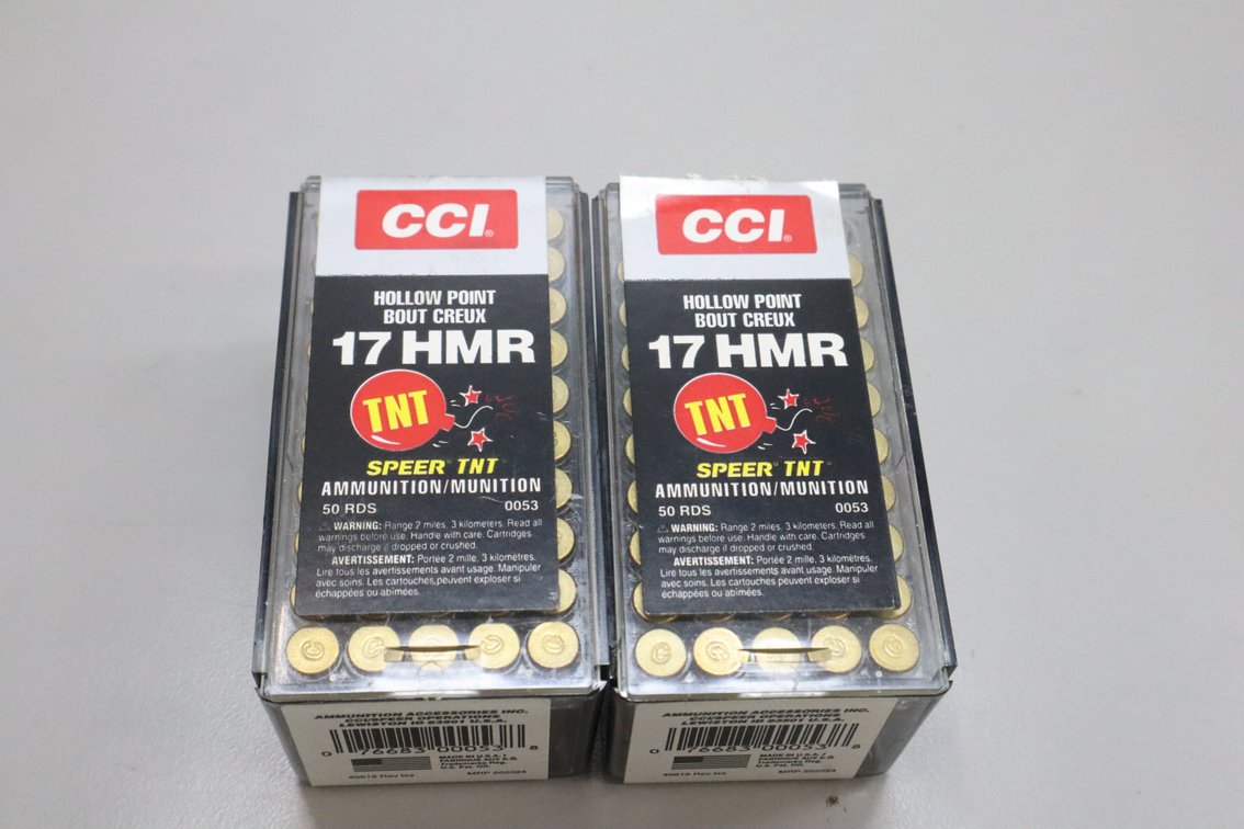 .17 HMR CCI Speer TNT Ammunition