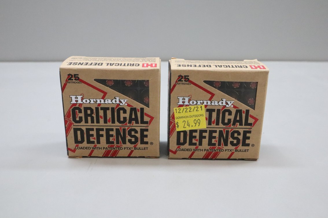 9mm Luger Hornady Critical Defense