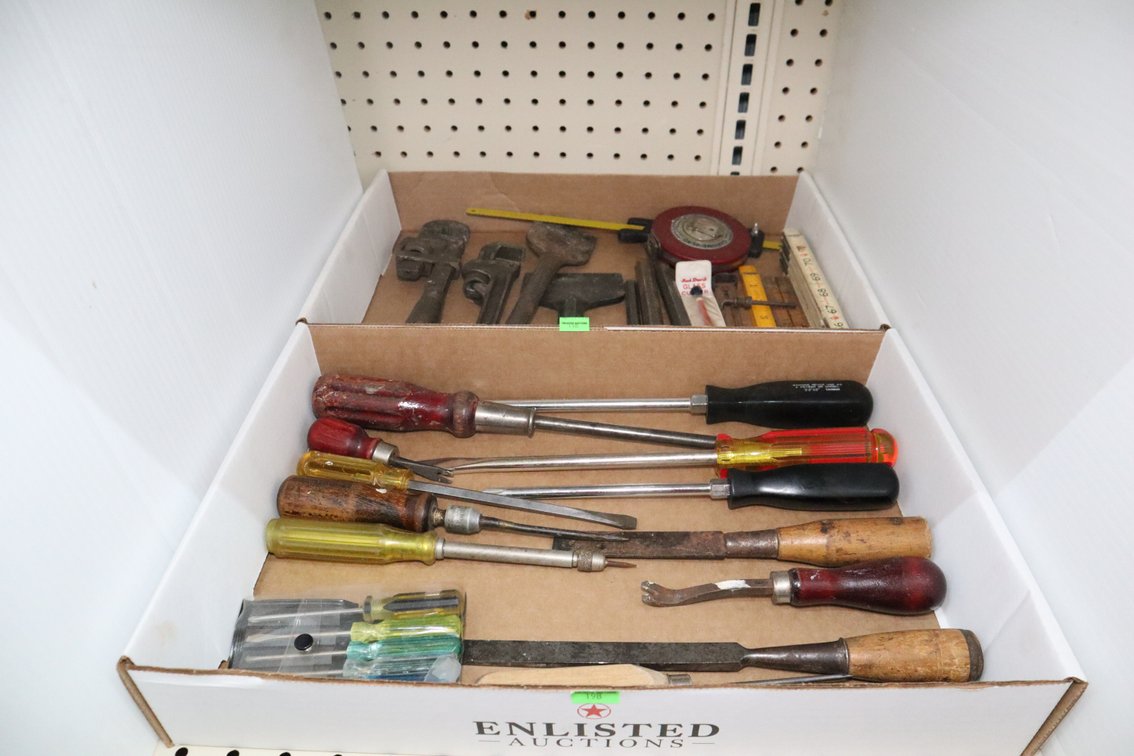 Screwdrivers, Chisels, Folding Rule