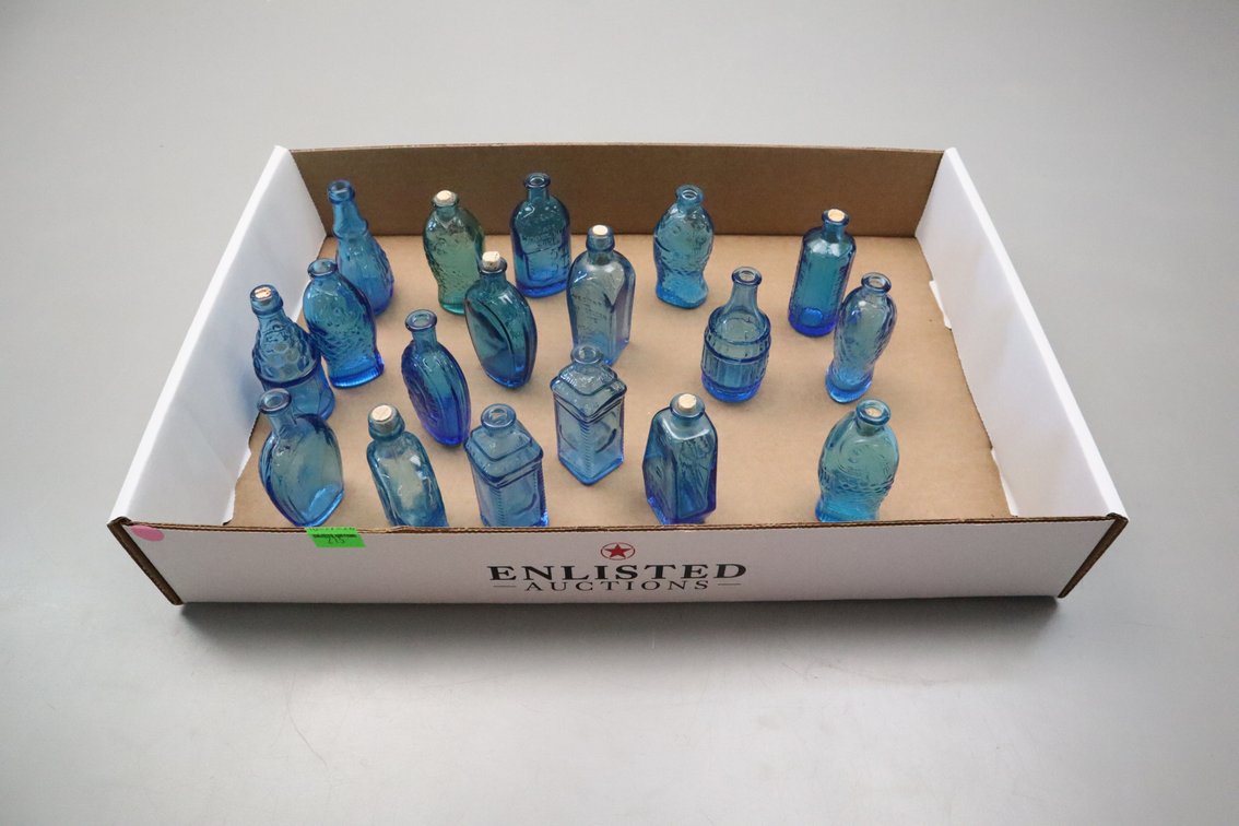 Miniature Blue Bottles