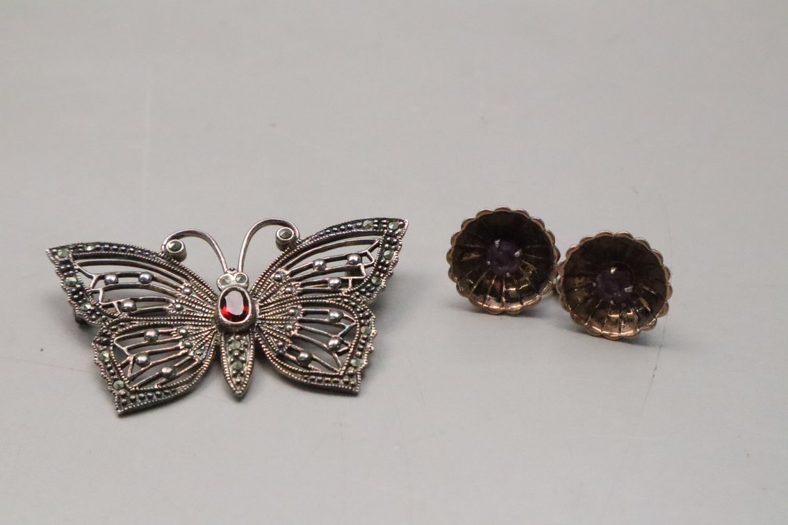 Butterfly Pin, Earrings