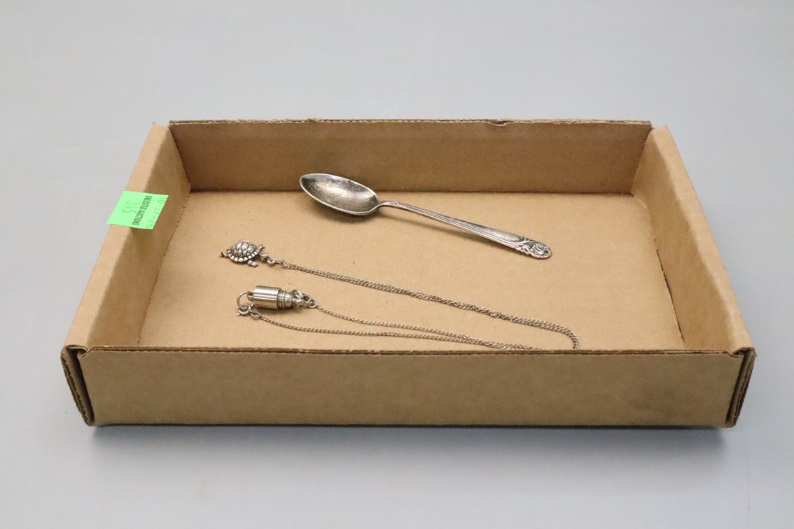 Sterling Spoon And Necklace