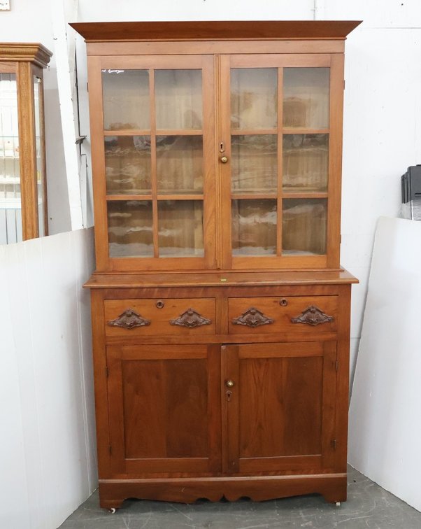 Antique Step Back Cupboard