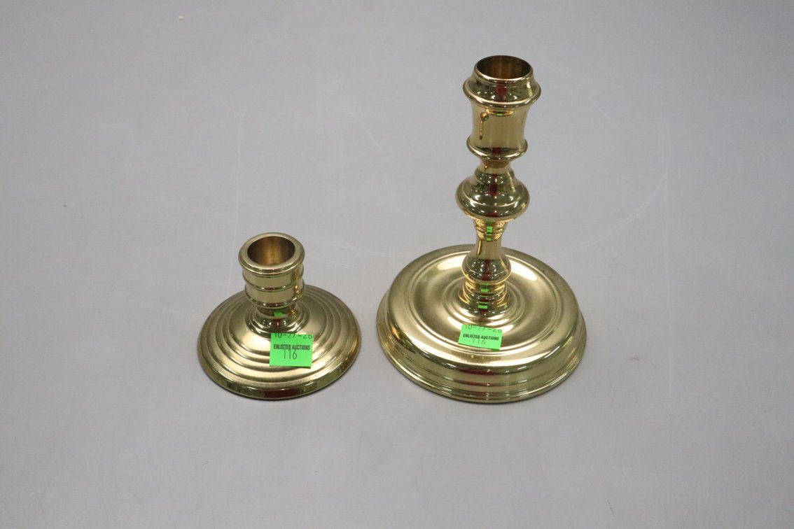 Virginia Metalcrafters Brass Candlesticks
