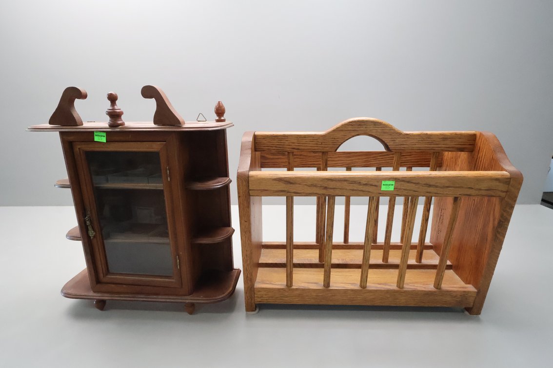 Oak Magazine Rack