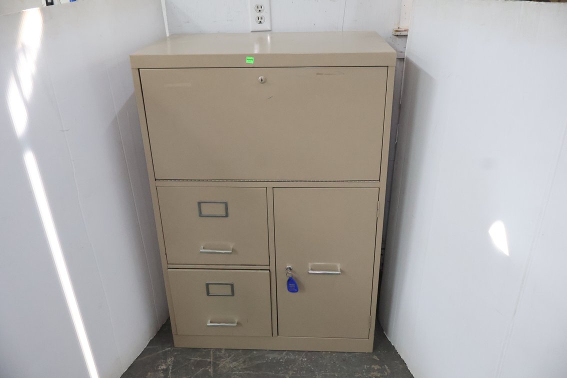 Metal File Cabinet With Drop Front
