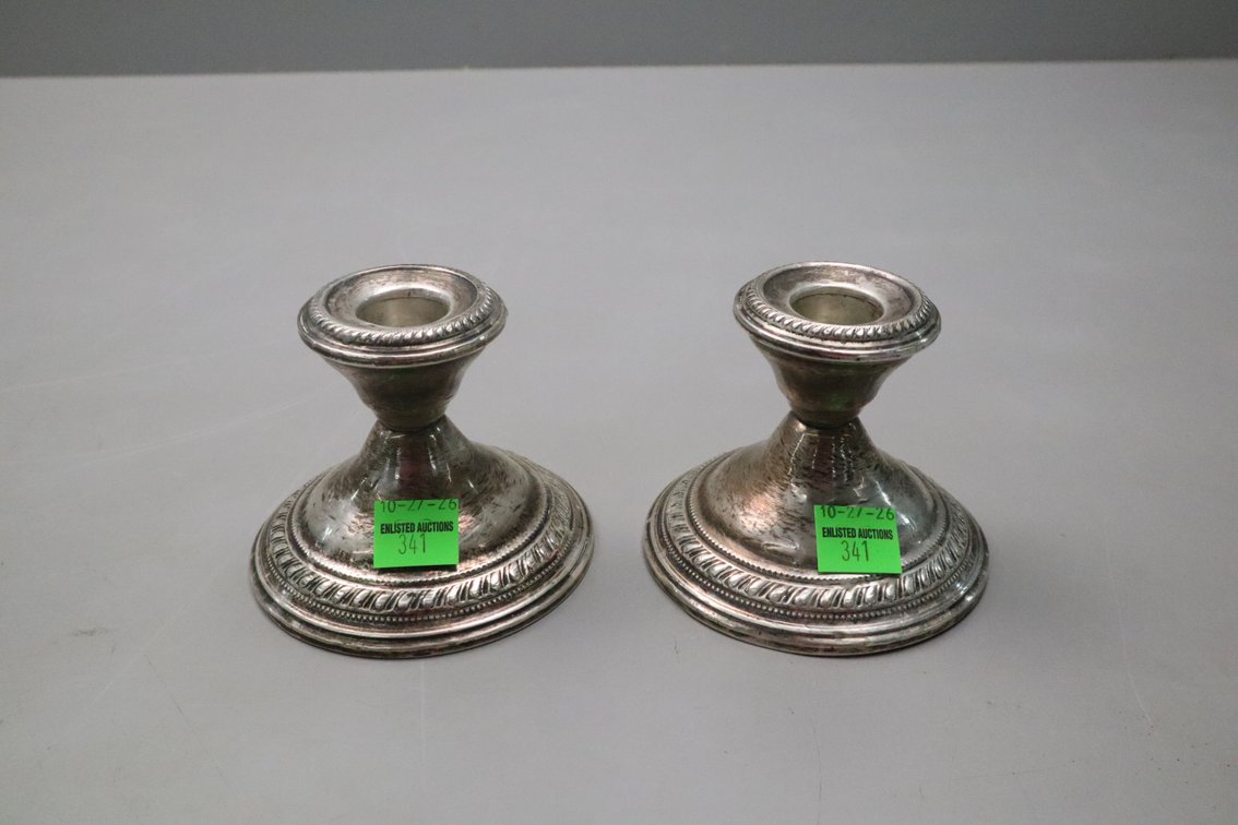 Sterling Silver Weighted Candlesticks