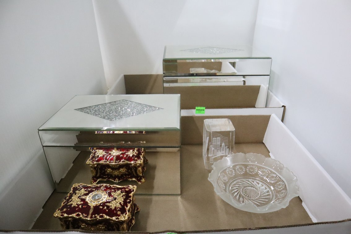 Mirrored Treasure Chests, Small Jewelry Box