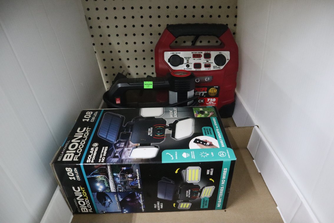 Jump Pack, Air Compressor, Flood Light