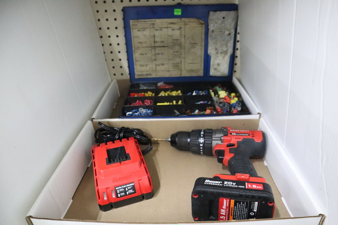 Cordless Drill, Electric Connector Set