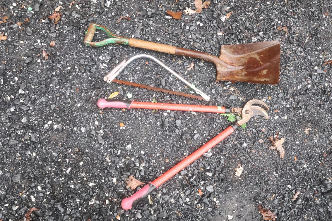 Shovel, Lopper, Saw