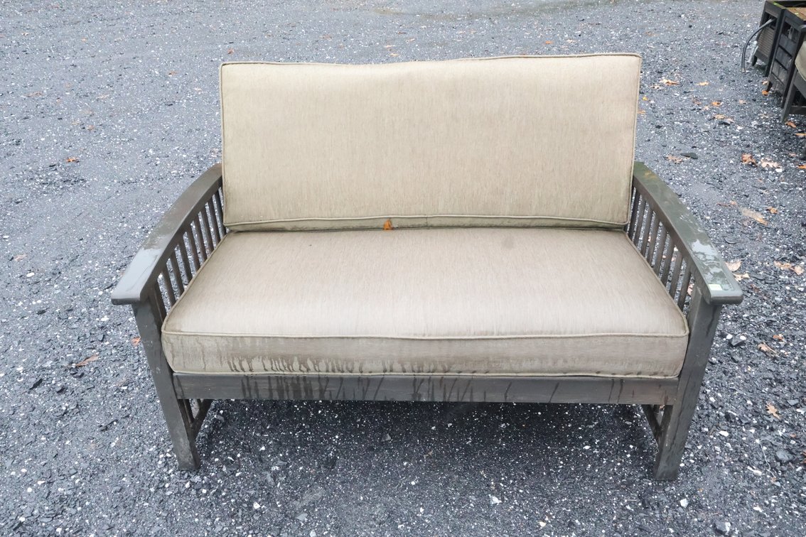 Garden Bench with Cushion