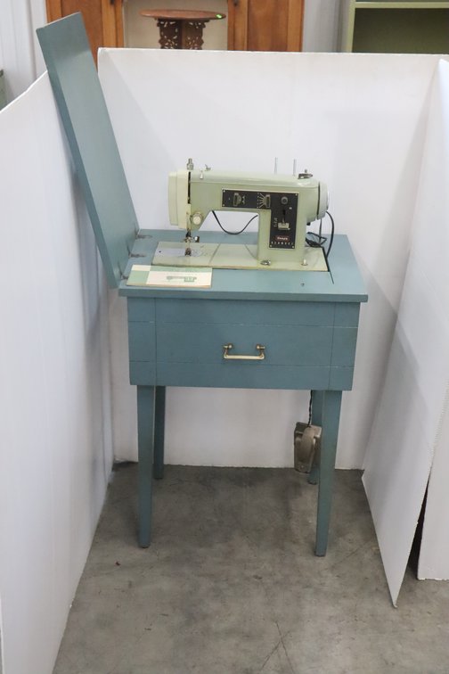 Painted Sewing Machine Cabinet