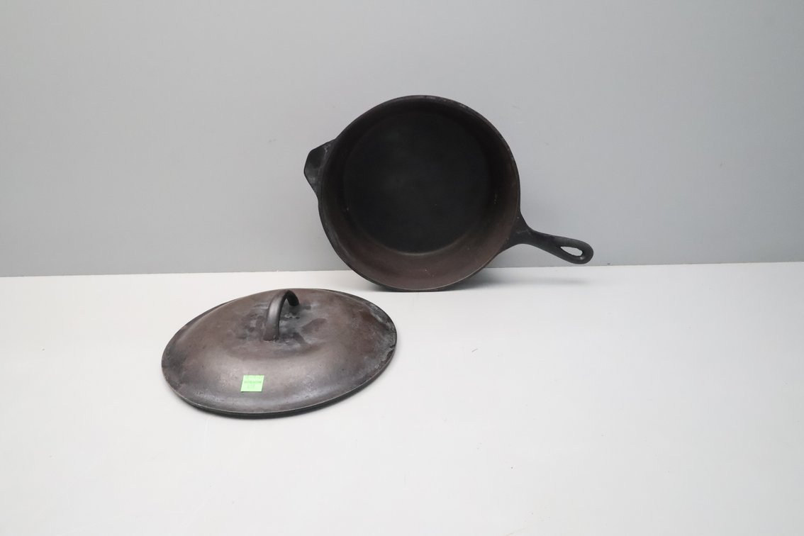 Cast Iron Covered Skillet