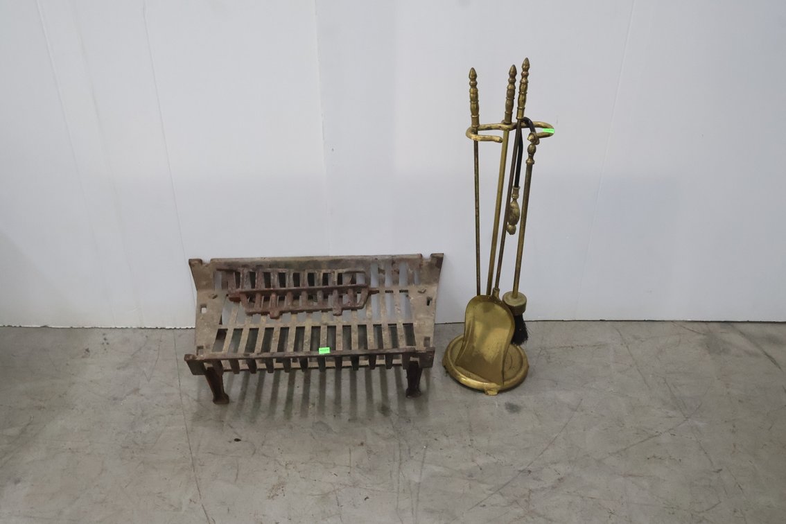 Fireplace Tools And Grate