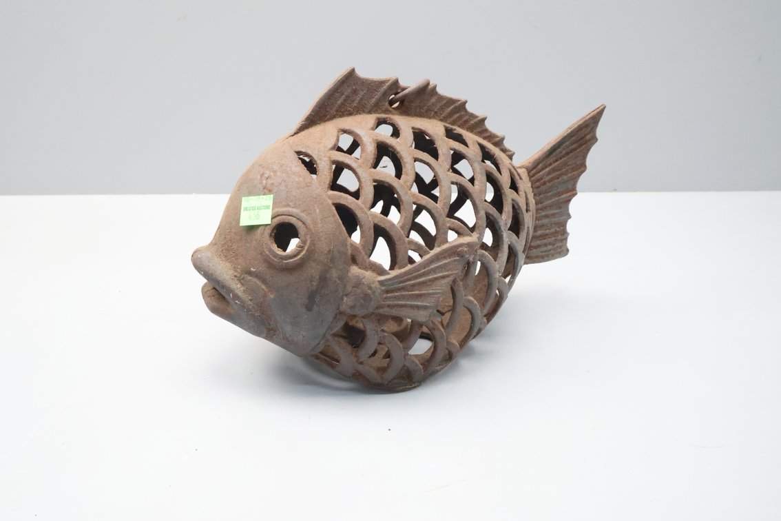 Cast Iron Fish Lantern