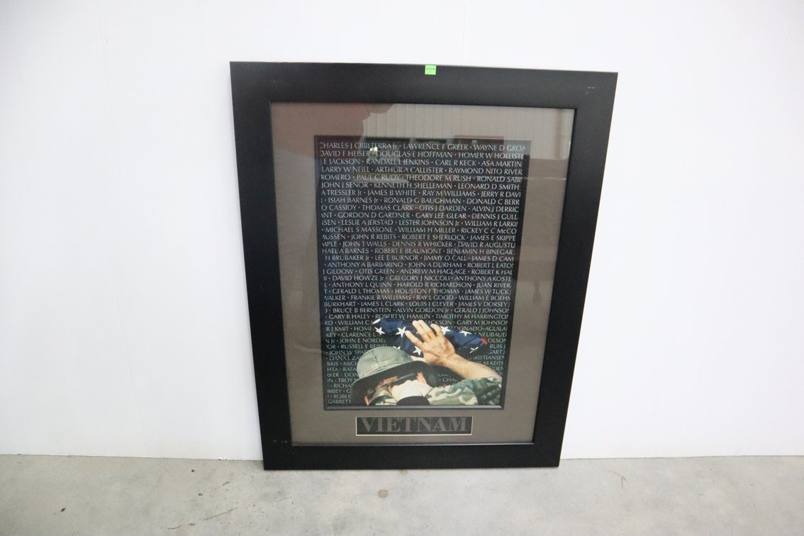 Vietnam Veterans Memorial Framed Picture