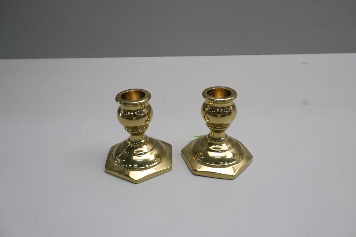 Virginia Metalcrafters Brass Candlesticks