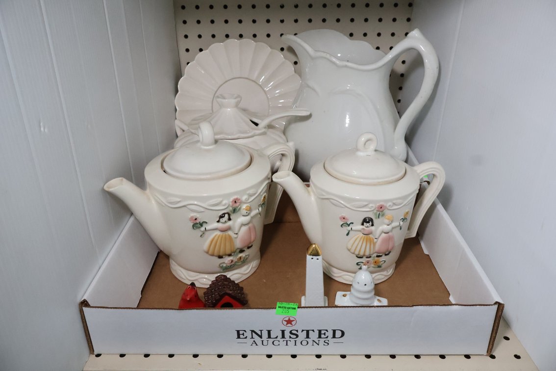 Stoneware Pictures, Teapots, Soup Tureen