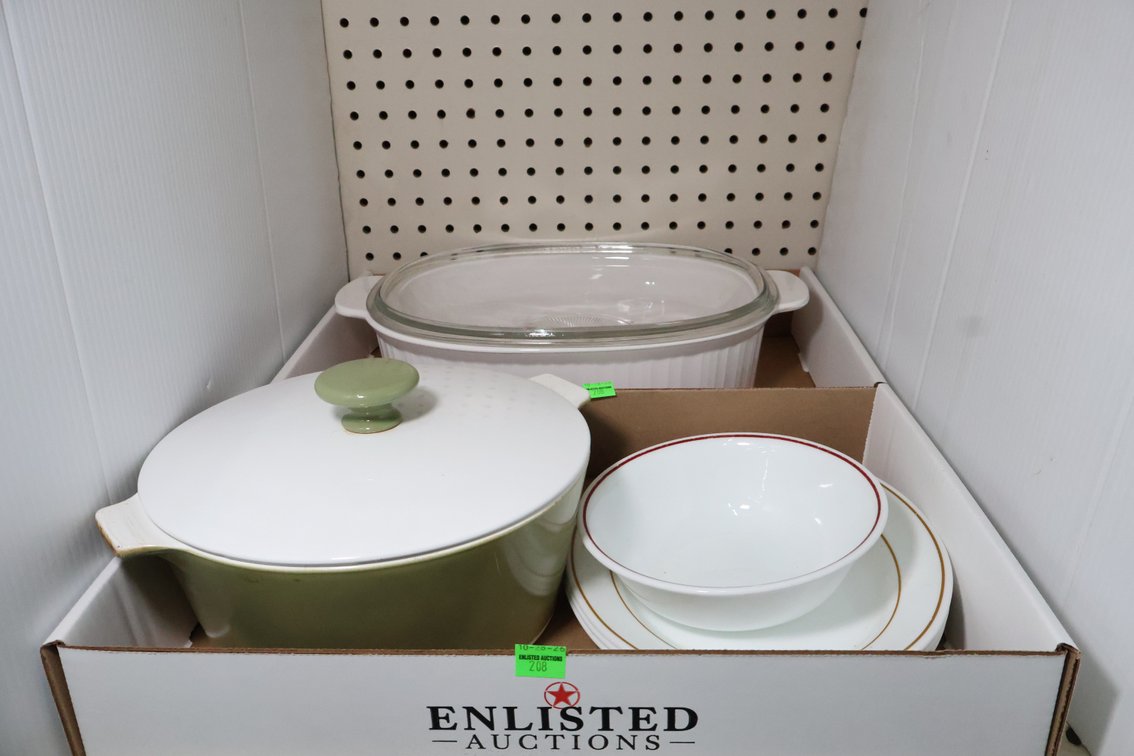 Baking Dishes, Corelle Plates