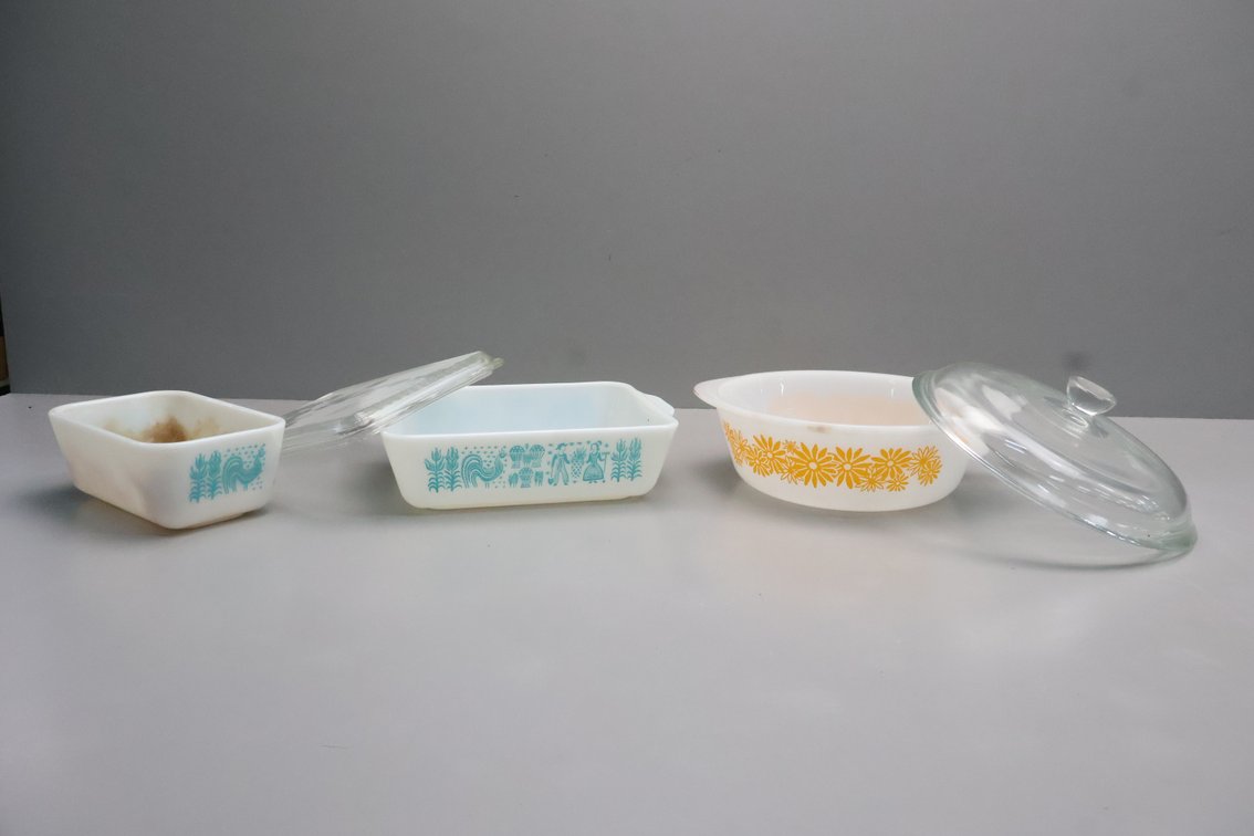 Vintage Pyrex Covered Dishes