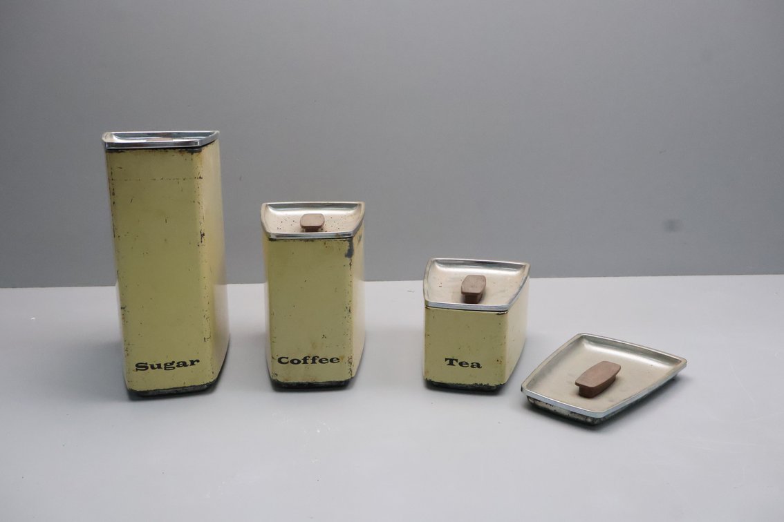 Vintage Metal Canisters