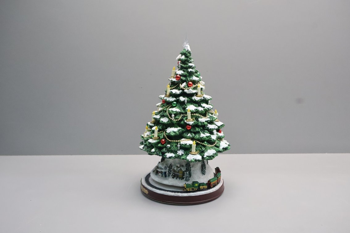 Ceramic Christmas Tree with Train