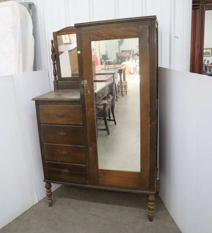 Vintage Chifferobe Cabinet