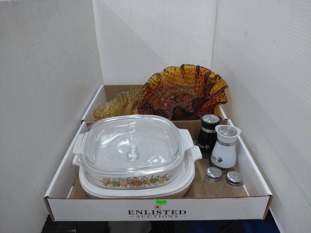 Corningware Dishes, Amber Glassware