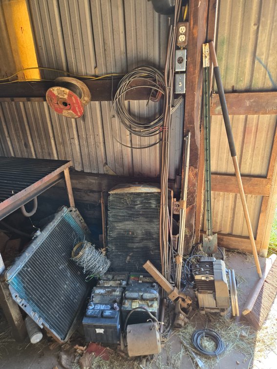 Scrap copper, radiators, batteries