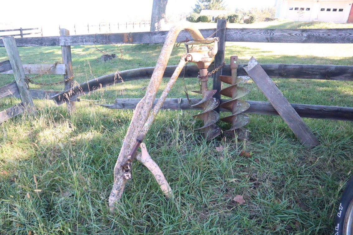 Post hole digger, (2)augers
