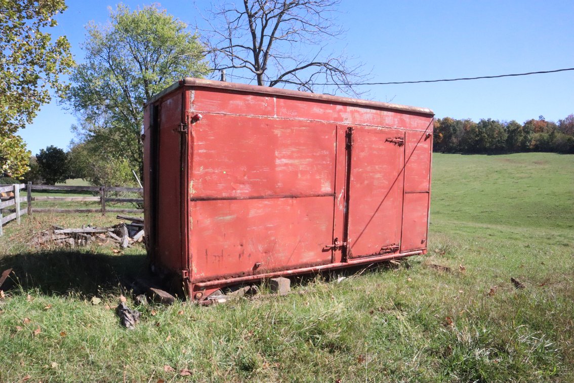 14' Storage box and contents