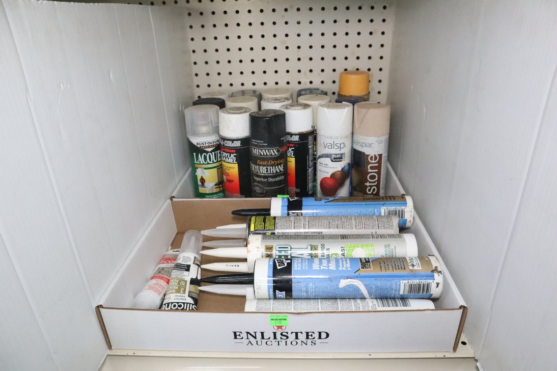 Caulk and Spray Paint