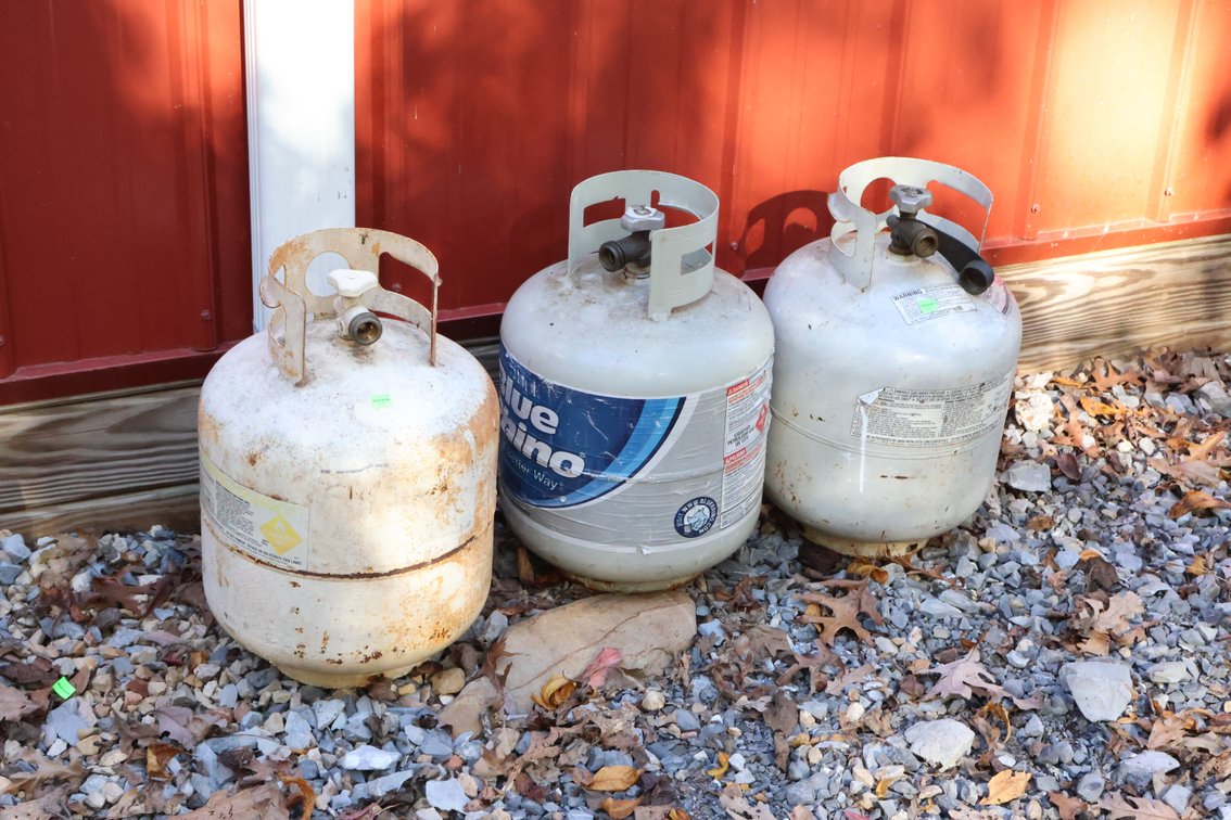 (3) 15 Pound Propane Tanks