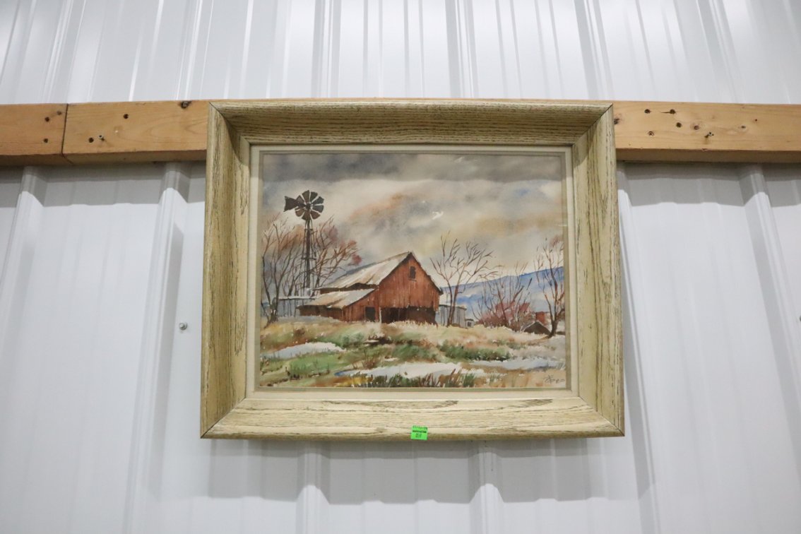 Framed Watercolor Painting
