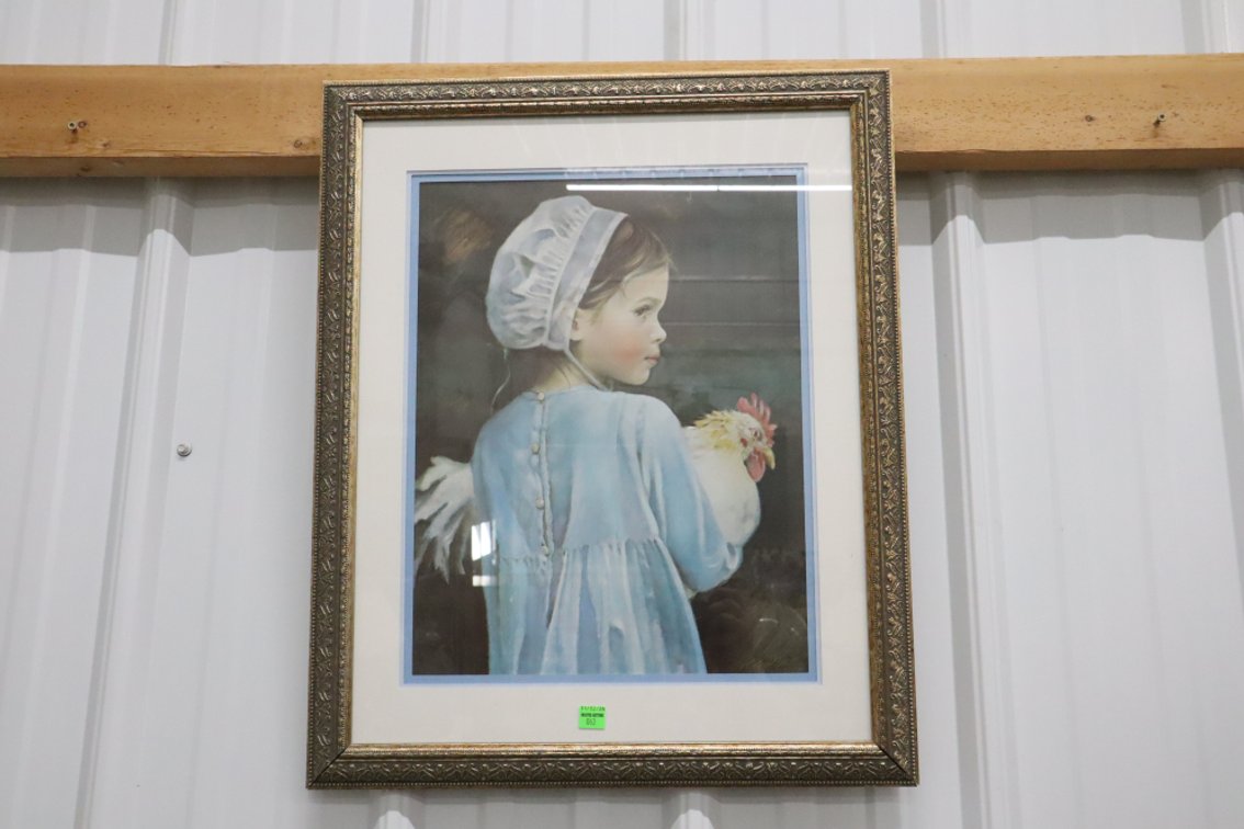 Framed Amish Girl Print