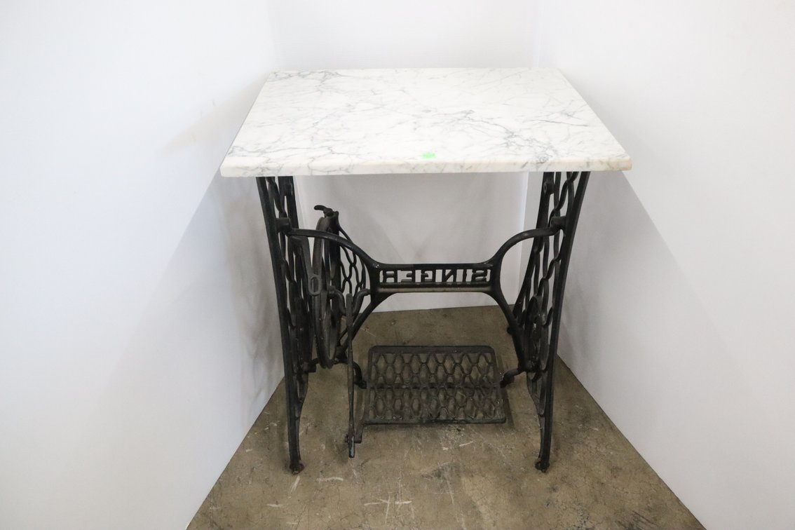 Repurposed Foot Treadle Sewing Machine Base