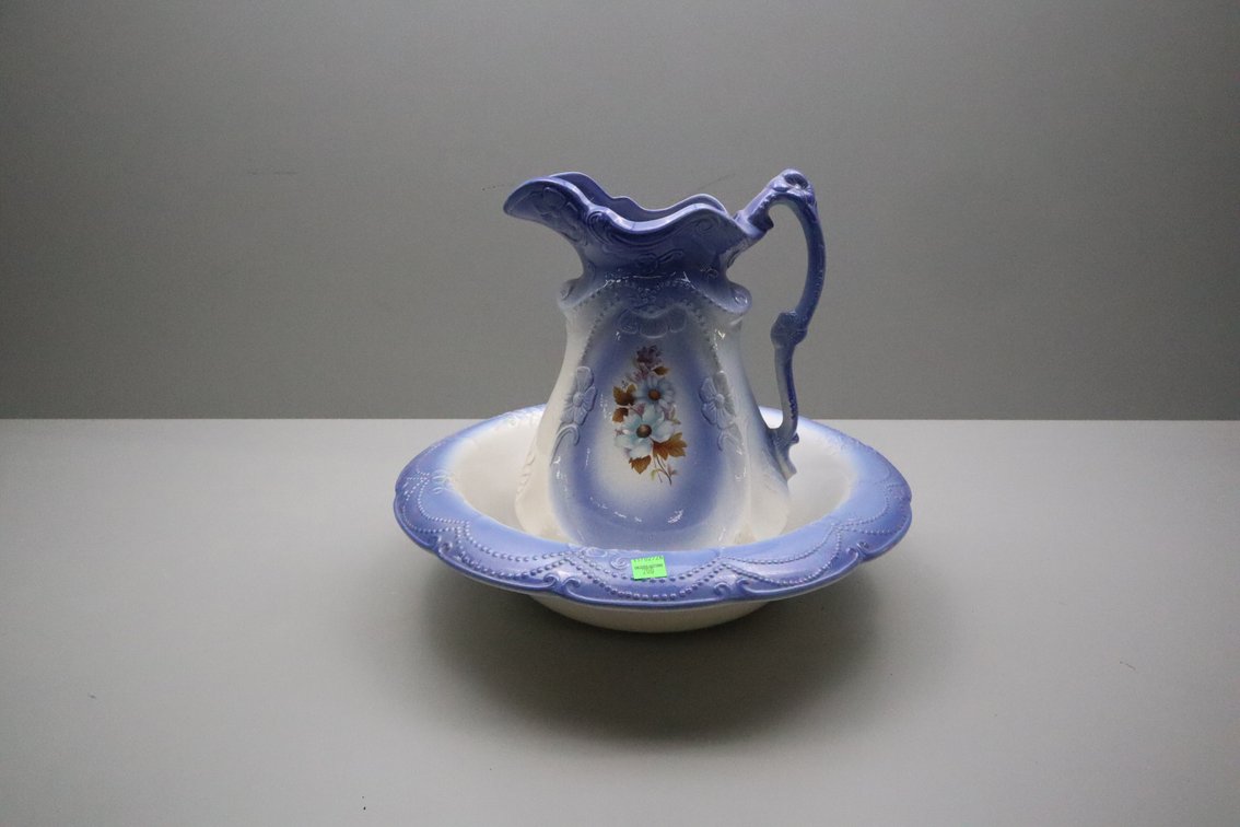 Wash Bowl and Pitcher
