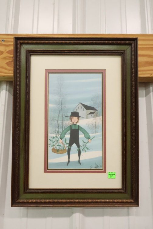 P Buckley Moss Framed Lithograph