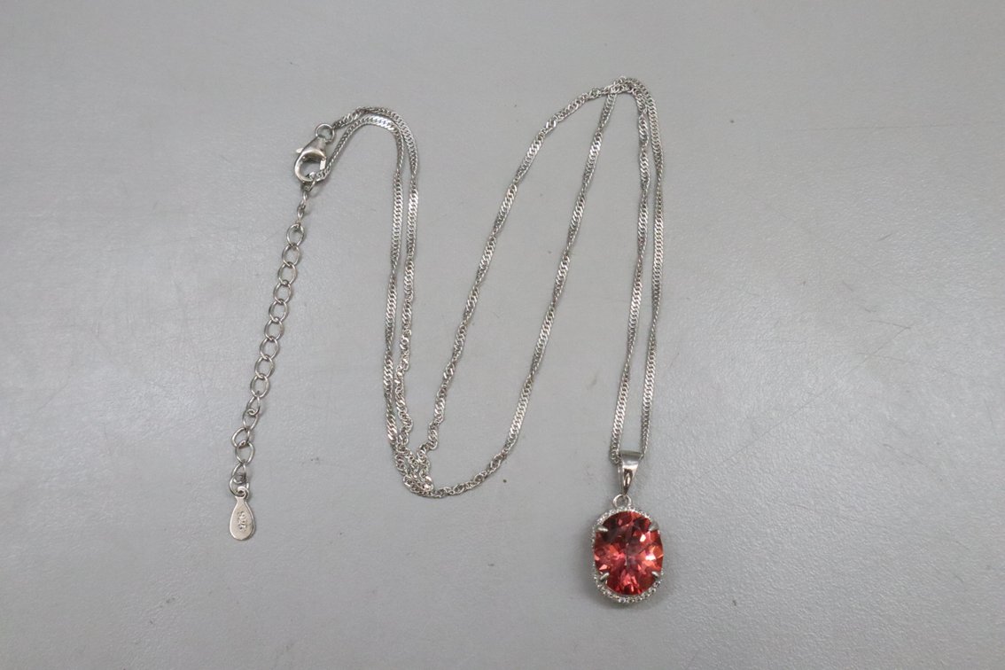Red Labradorite Necklace