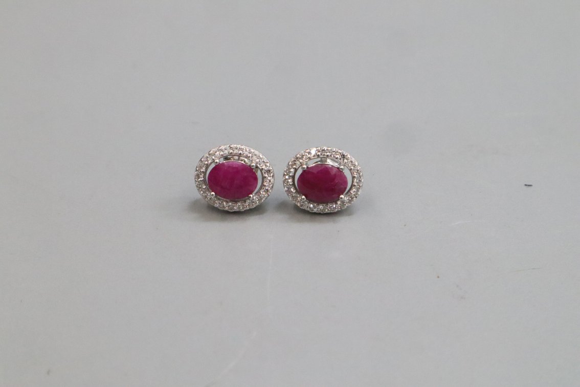 Burma Ruby Earrings