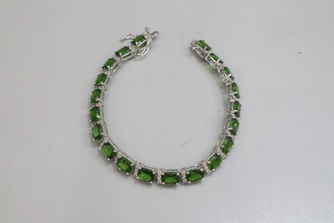 Russian Chrome Diopside Bracelet