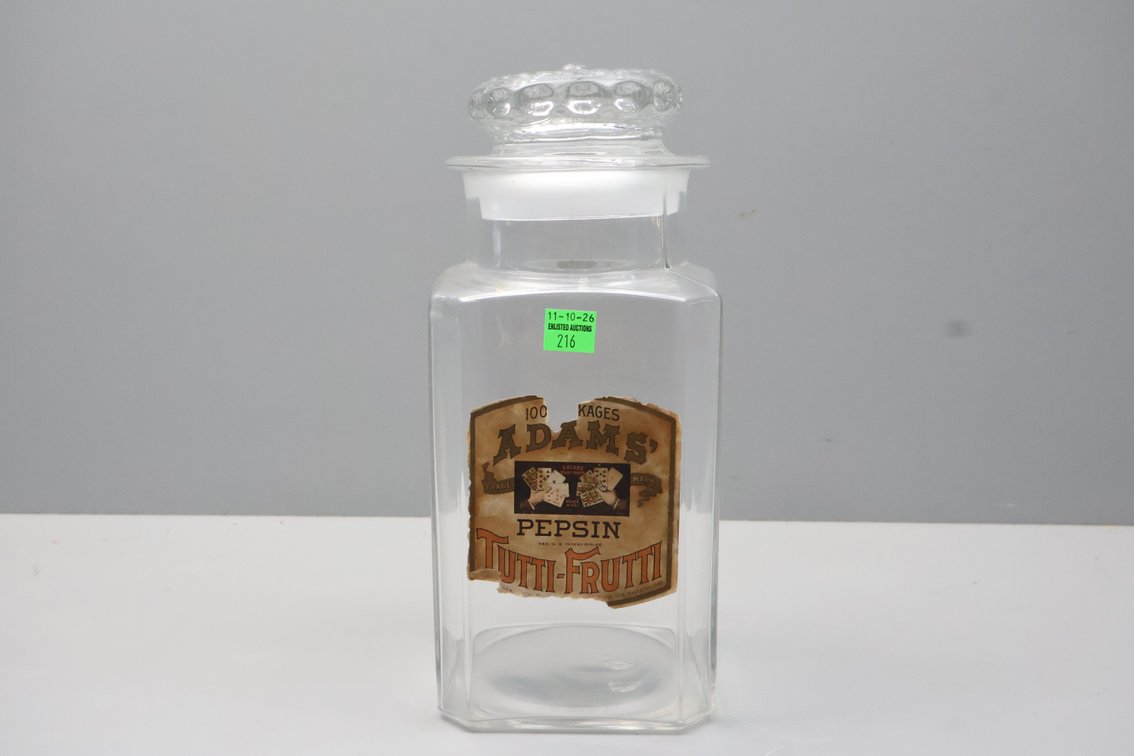 Vintage Tutti Frutti Gum Jar