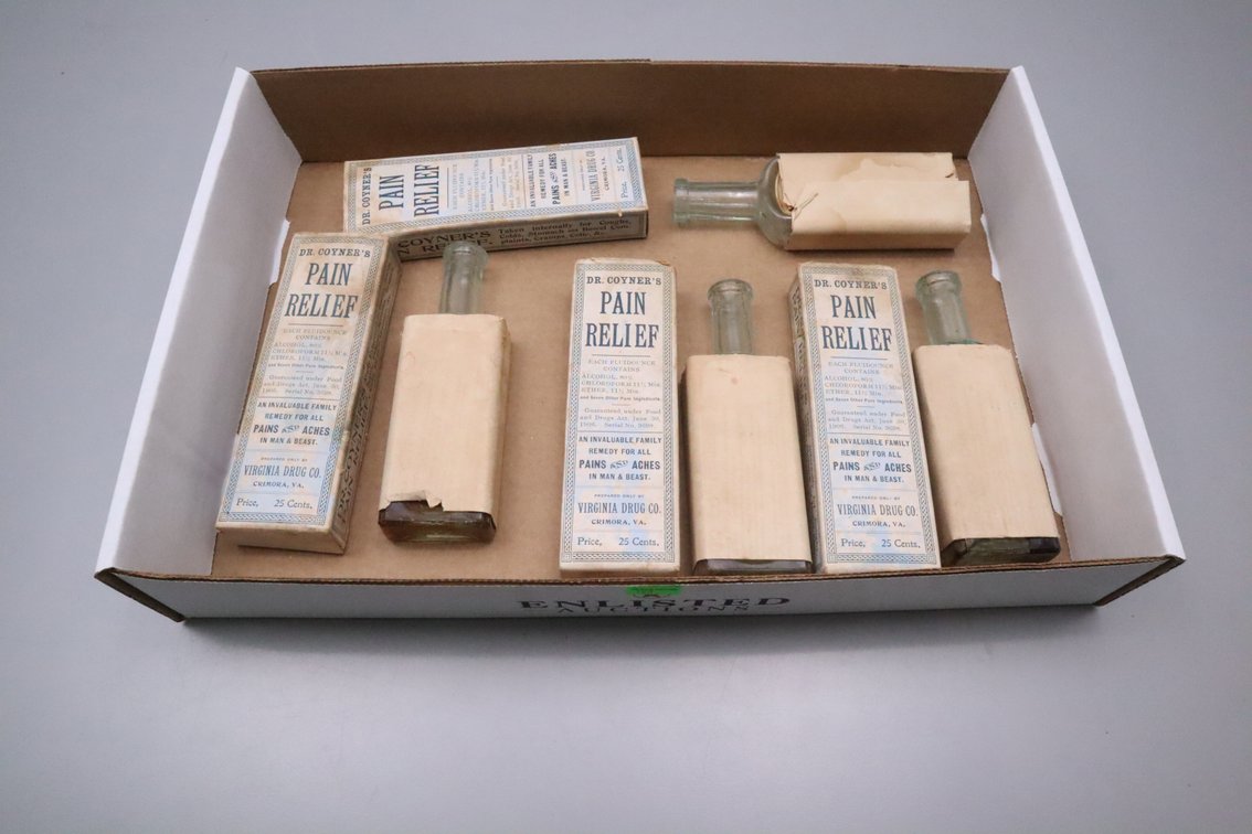 Antique Apothecary Glass Bottles
